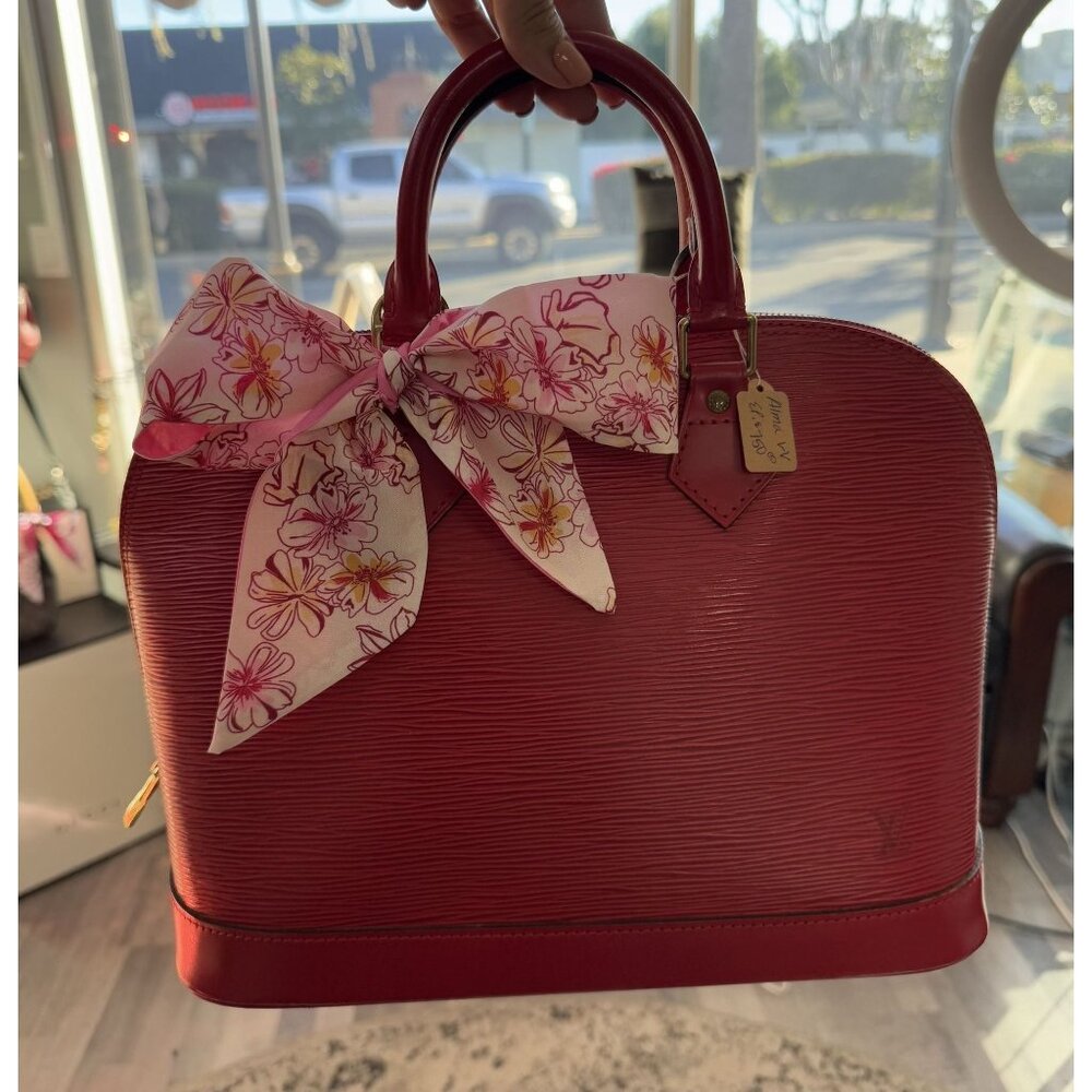 Louis Vuitton Epi Red Alma